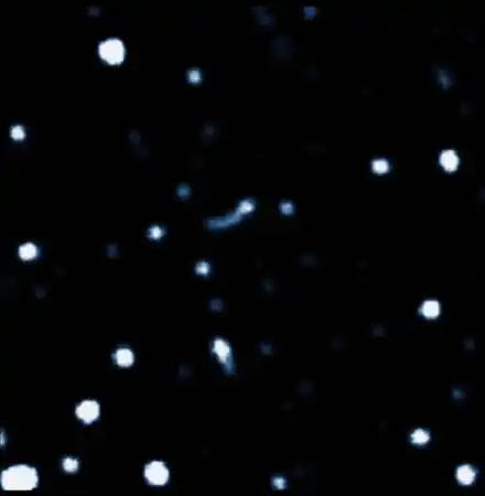 Timelapse of stars orbiting incredibly fast around a seemingly blank space